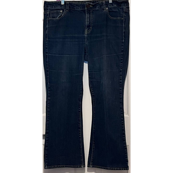 Calvin Klein Jeans Women's Vintage Relaxed Flare Leg‎ Size 20W 29" Inseam - Picture 1 of 3